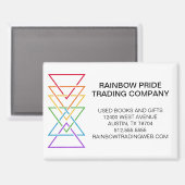 Aimant Logo de la fierté gay de la société Triangle Arc-e (Recto/Verso)