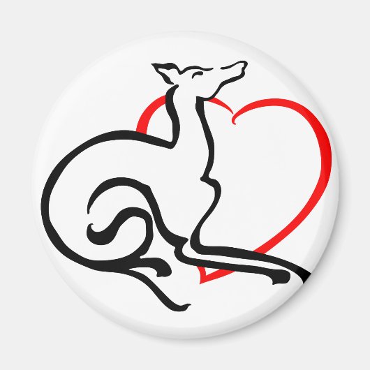 Aimant Logo de la zone grise - Pas de texte (Devant)