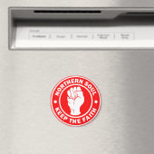 Aimant Logo de l'âme du nord Rouge (In Situ (Lave-vaisselle))