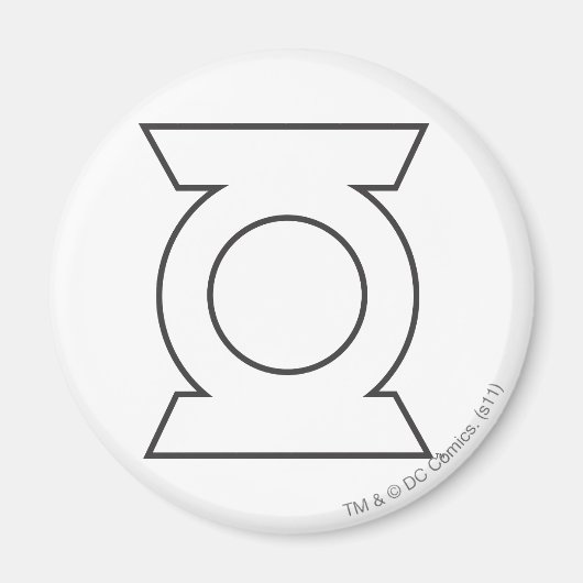 Aimant Logo de lanterne verte 16 (Devant)