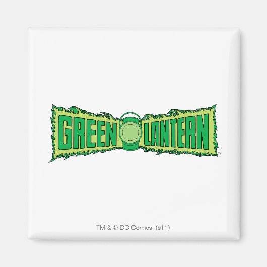 Aimant Logo de lanterne verte avec lanterne (Devant)