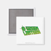 Aimant Logo de lanterne verte - incliné (Recto/Verso)