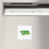 Aimant Logo de lanterne verte - incliné (In Situ (Lave-vaisselle))