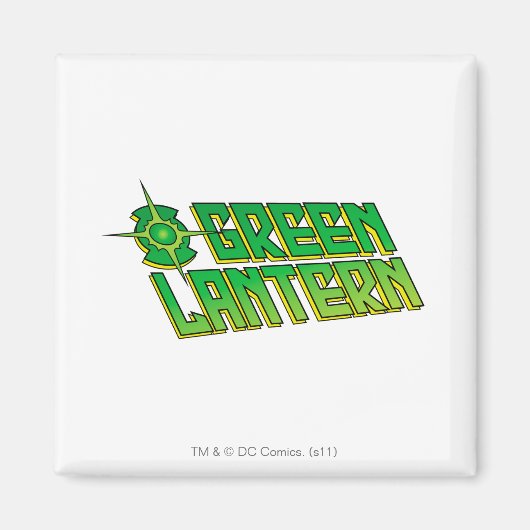 Aimant Logo de lanterne verte - incliné (Devant)