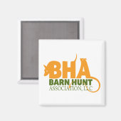 Aimant Logo de l'association Barn Hunt LLC (Recto/Verso)