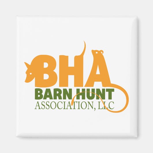 Aimant Logo de l'association Barn Hunt LLC (Devant)