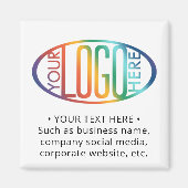 Aimant Logo de l'entreprise Carré de marque promotionnell (Devant)