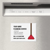 Aimant Logo de l'entreprise de services de plomberie à pl (In Situ (Lave-vaisselle))