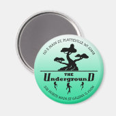 Aimant Logo de l'entreprise et adresse de l'appréciation (Recto/Verso)