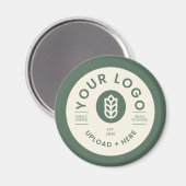 Aimant Logo de l'entreprise personnalisable Sage Green (Recto/Verso)