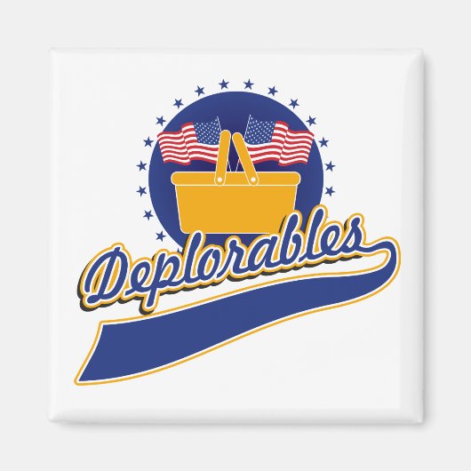 Aimant Logo de l'équipe déplorable (Devant)