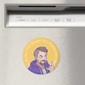 Aimant Logo de l'Sweat - shirt à capuche Tubin Monkey (In Situ (Lave-vaisselle))