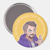 Aimant Logo de l'Sweat - shirt à capuche Tubin Monkey (Recto/Verso)