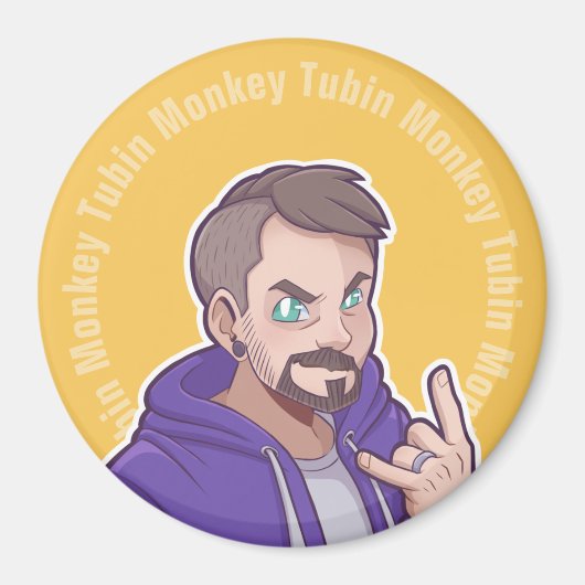 Aimant Logo de l'Sweat - shirt à capuche Tubin Monkey (Devant)