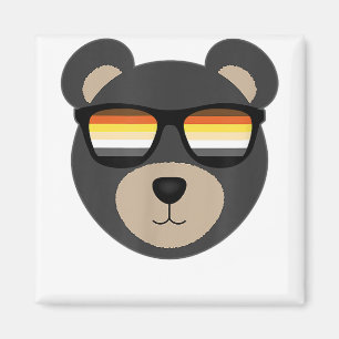 Aimant Logo de lunettes de soleil de l'ours gay