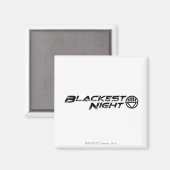 Aimant Logo de nuit le plus noir (Recto/Verso)