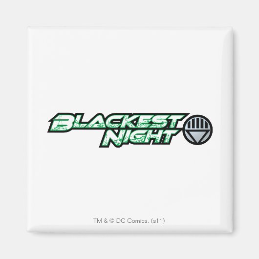 Aimant Logo de nuit le plus noir 2 (Devant)