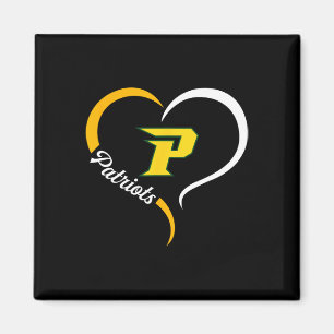 Aimant Logo de Patriotes de Pinecrest Slogan demi-coeur