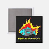 AIMANT LOGO DE POISSON BRÛLANT (Recto/Verso)