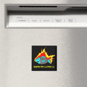 AIMANT LOGO DE POISSON BRÛLANT (In Situ (Lave-vaisselle))