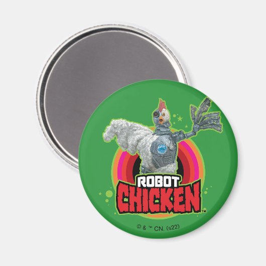 Aimant Logo de Robot Chicken Character (Recto/Verso)