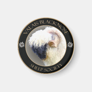Aimant Logo de société de moutons du Valais Blacknose