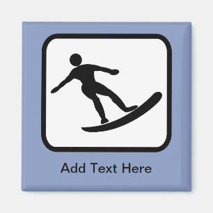 Aimant Logo de surfeur personnalisable