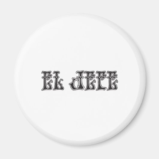 Aimant Logo d'El Jefe Liquido Liquid (Devant)