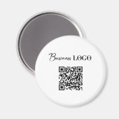 Aimant Logo d'entreprise Code QR promotionnel de la socié (Recto/Verso)