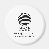 Aimant Logo d'entreprise moderne sur mesure (Devant)