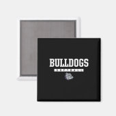 Aimant Logo des Bulldogs de Brownsburg Softll Hs (Recto/Verso)