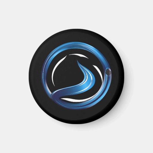 Aimant logo des services de plomberie (Devant)