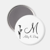 Aimant Logo do-it-yourself Tulip avec monogramme (Recto/Verso)