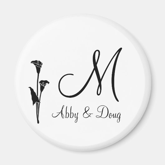 Aimant Logo do-it-yourself Tulip avec monogramme (Devant)
