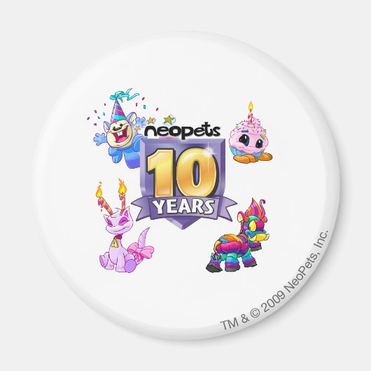 Aimant Logo du 10e anniversaire (Devant)
