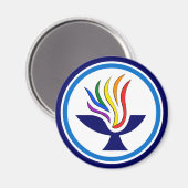 Aimant Logo du Chalice Flamboyant TVUUC (Recto/Verso)