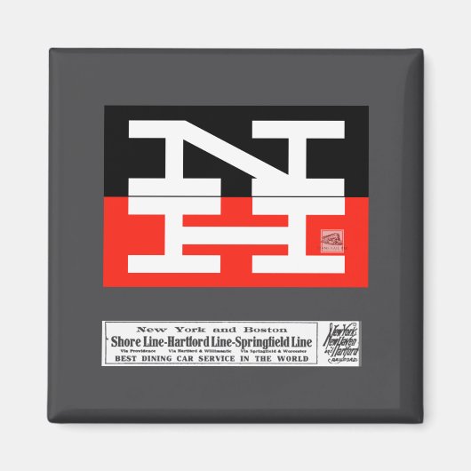 Aimant Logo du chemin de fer de New Haven _1 (Devant)