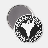 Aimant Logo du chercheur paranormal Fantôme surnaturel (Recto/Verso)
