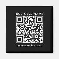 Logo du code QR d'entreprise Texte Modèle noir Car