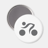 Aimant Logo du cool cycliste (Recto/Verso)