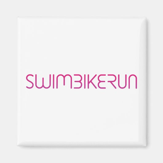 Aimant Logo du cool de triathlon pour tous les sportifs (Devant)