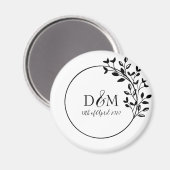 Aimant Logo du Mariage de la succursale de Laurel (Recto/Verso)