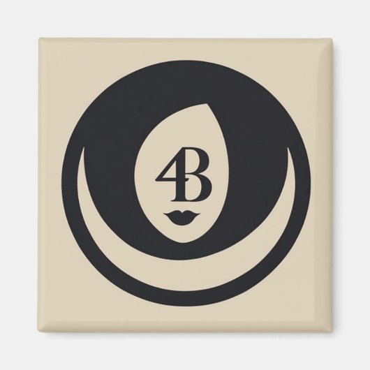 Aimant logo du Mouvement 4B (Devant)