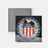 Aimant Logo du patch de mission NASA Apollo 16 (Recto/Verso)