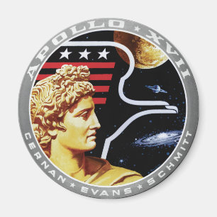 Aimant Logo du patch de mission NASA Apollo 17