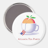 Aimant Logo du Tea Party d'Atlanta (Recto/Verso)