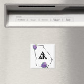 Aimant logo du triangle noir Georgia Alpha Delta Kappa (In Situ (Lave-vaisselle))