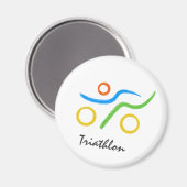 Aimant Logo du triathlon (Recto/Verso)