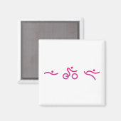 Aimant Logo du triathlon (Recto/Verso)