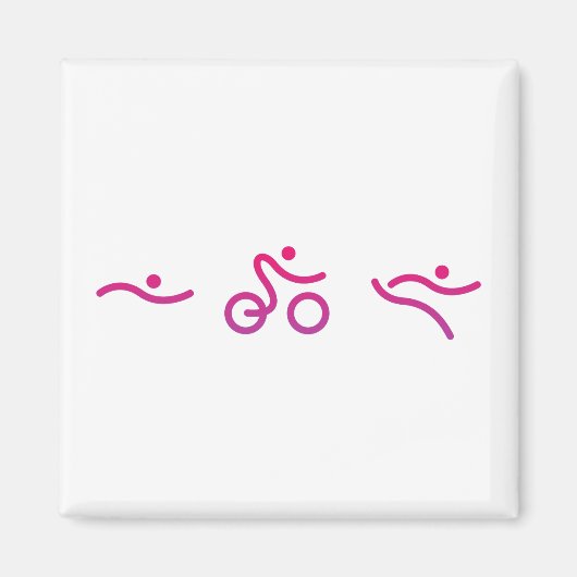 Aimant Logo du triathlon (Devant)